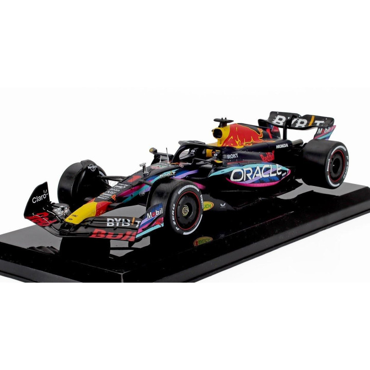 EDICOLA RED BULL F1  RB19 TEAM ORACLE RED BULL RACING N 1 WORLD CHAMPION WINNER MIAMI GP 2023 MAX VERSTAPPEN - BLISTER BOX - MAT