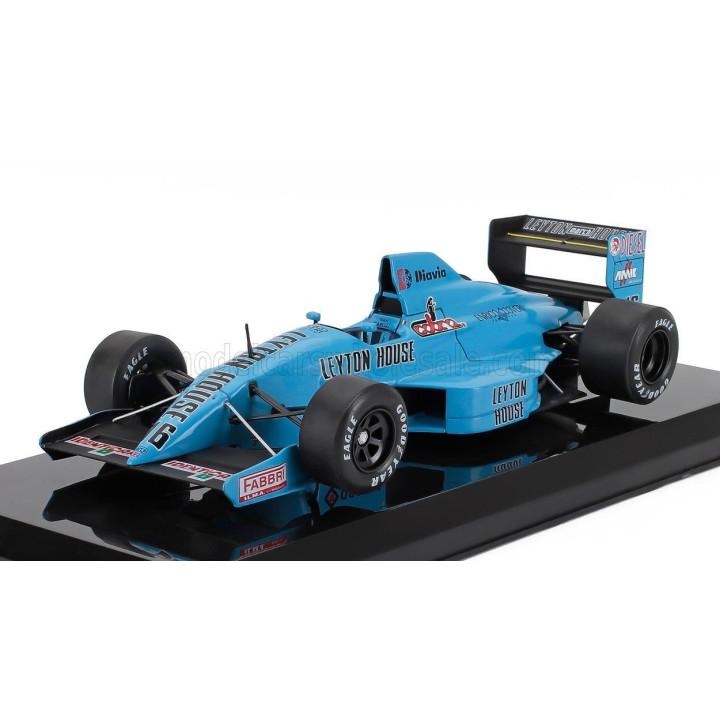 EDICOLA MARCH F1  881 JUDD TEAM LEYTON HOUSE N 16 SEASON 1988 IVAN CAPELLI - BLISTER BOX - LIGHT BLUE 1/24