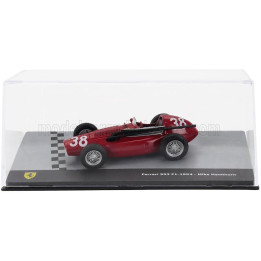 EDICOLA FERRARI F1  553 N 38 SEASON 1954 MIKE HAWTHORN - CON VETRINA - WITH SHOWCASE - RED 1/43