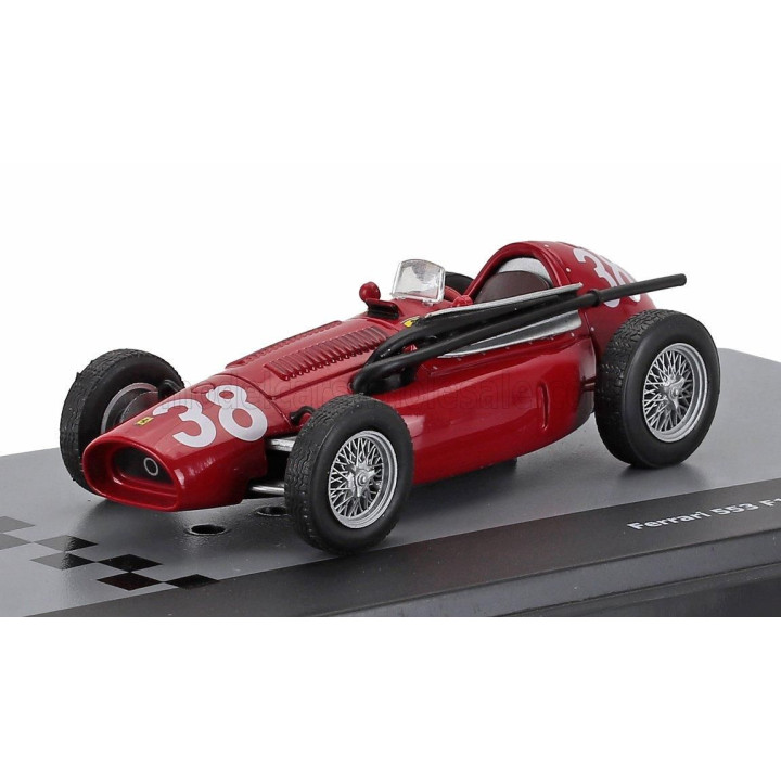 EDICOLA FERRARI F1  553 N 38 SEASON 1954 MIKE HAWTHORN - CON VETRINA - WITH SHOWCASE - RED 1/43