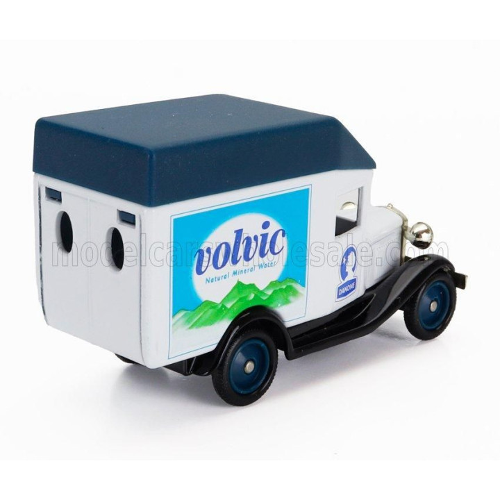 EDICOLA FORD USA MODEL A VAN TRUCK VOLVIC 1930 (cm 8.2) - WHITE BLACK BLUE 1/45
