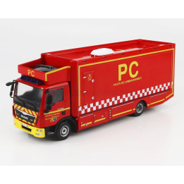 EDICOLA MAN TGL 12.250 TRUCK SAPEURS POMPIERS POSTE DE COMMANDEMENT FRANCE 2015 - RED YELLOW 1/43