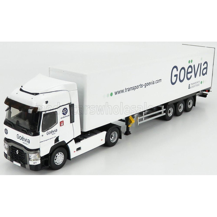 ELIGOR RENAULT T460 TRUCK CASSONATO GOEVIA TRANSPORTS 2016 - WHITE 1/43
