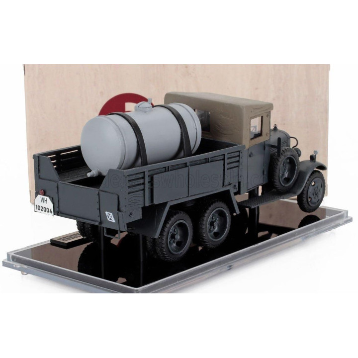 ESVAL MODEL MERCEDES BENZ G3A SD.KFZ. 70 WEHRMACHT MILITARY TANKER TRUCK 3-ASSI - GERMAN ARMY WWII - 1935 - MILITARY GREY 1/43