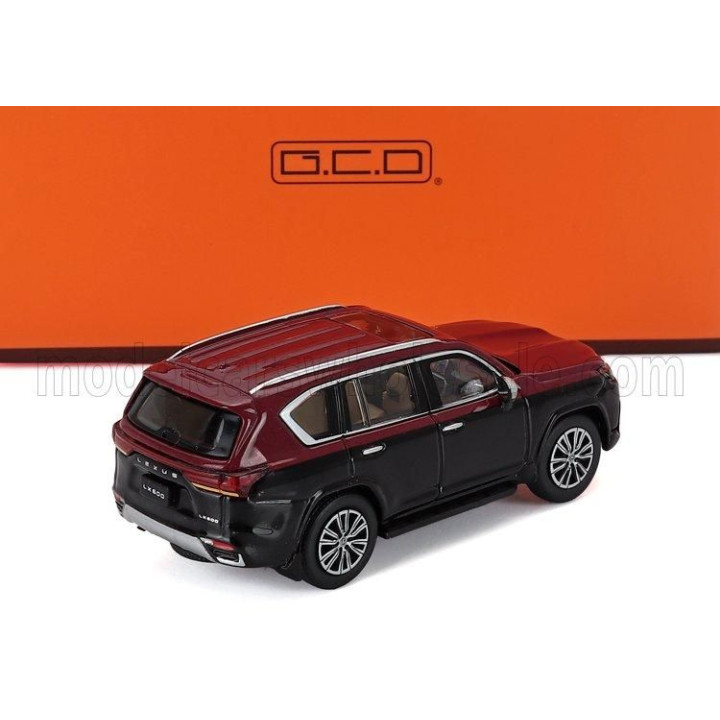 GCD MODELS LEXUS LX600 2021 - BLACK RED 1/64