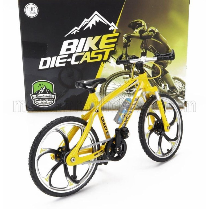 GOLDEN WHEEL MODELS BICICLETTA MOUNTAIN BIKE - YELLOW 1/10