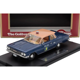 GOLDVARG CHEVROLET BISCAYNE NASSAU COUNTY POLICE 1961 - BLUE DARK PINK 1/43