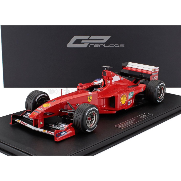 GP REPLICAS FERRARI F1  F399 TEAM SCUDERIA FERRARI N 3 2nd BRAZILIAN GP (with pilot figure) 1999 MICHAEL SCHUMACHER - CON VETRIN