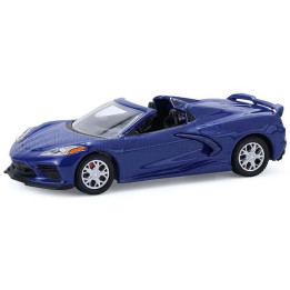 GREENLIGHT CHEVROLET CORVETTE STINGRAY SPIDER 2021 - BLUE 1/64