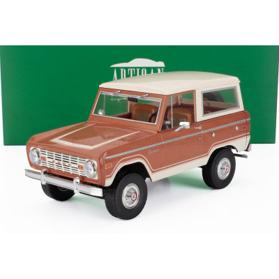 GREENLIGHT FORD USA BRONCO RANGER 1973 - COPPER WHITE 1/18