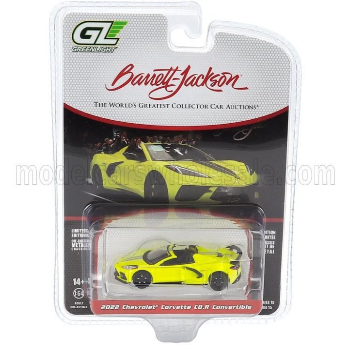 GREENLIGHT CHEVROLET CORVETTE C8.R SPIDER 2022 - YELLOW 1/64