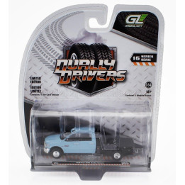 GREENLIGHT DODGE RAM 3500 PICK-UP 2018 - LIGHT BLUE BLACK 1/64