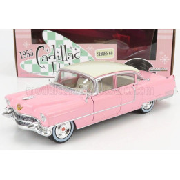 GREENLIGHT CADILLAC FLEETWOOD SERIES 60 1955 - PINK WHITE 1/24