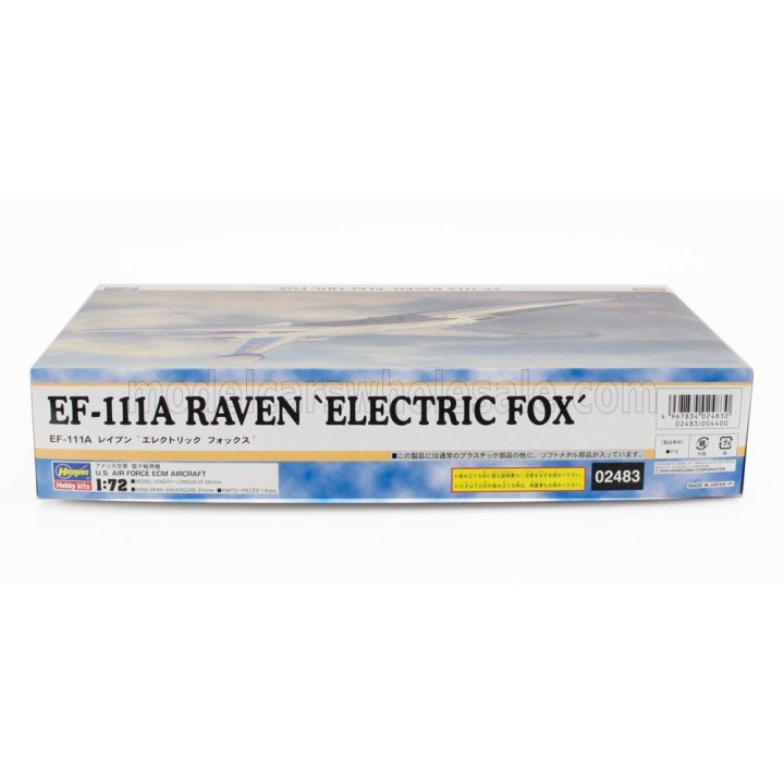 HASEGAWA GENERAL DYNAMICS EF-111A RAVEN MILITARY AIRPLANE - ELETRIC FOX - 1981 1/72