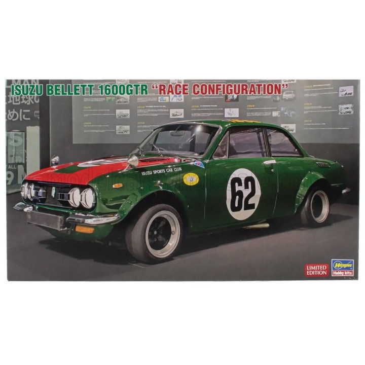 HASEGAWA ISUZU BELLETT 1600 GTR N 62 RACING 1969 1/24