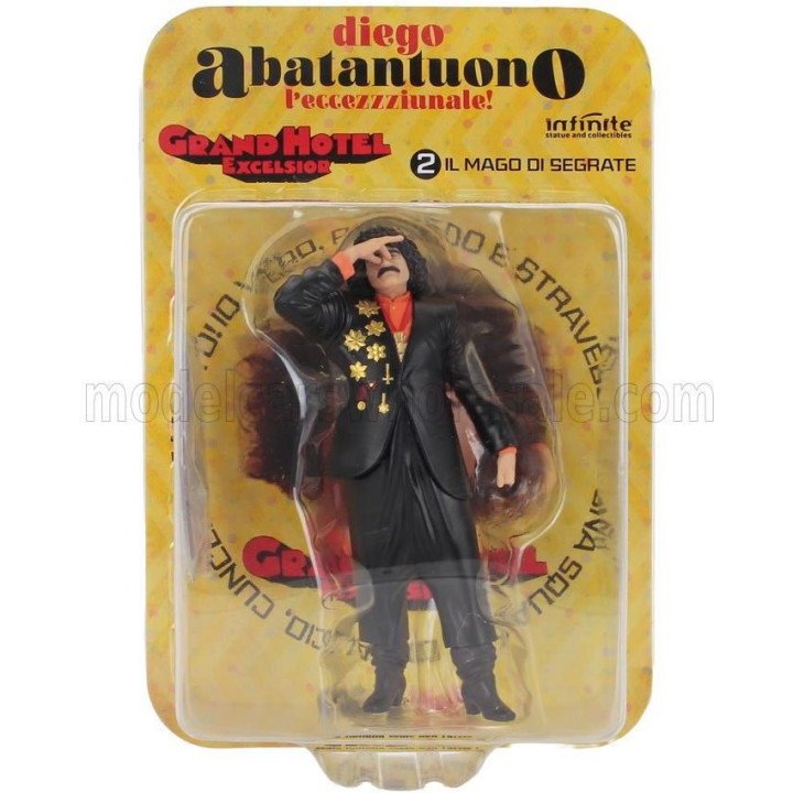 INFINITE STATUE FIGURES DIEGO ABATANTUONO L'ECCEZZZIUNALE ! - GRAND HOTEL EXCELSIOR - IL MAGO DI SEGRATE - BLACK 1/18
