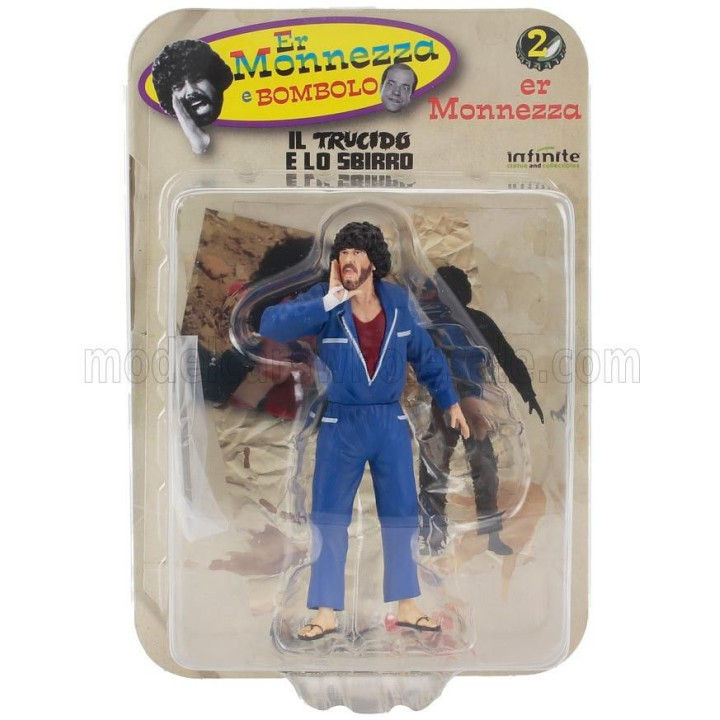 INFINITE STATUE FIGURES ER MONNEZZA E BOMBOLO - IL TRUCIDO E LO SBIRRO - BLUE 1/18