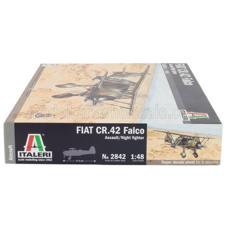 ITALERI FIAT CR.42 FALCO ASSAULT NIGHT FIGHTER MILITARY AIRPLANE 1939 1/48