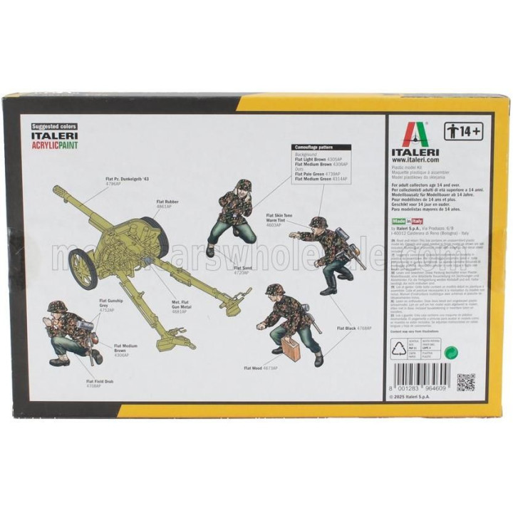 ITALERI ACCESSORIES PAK 97/38 AT GUN WITH MILITARY CREW 1/35