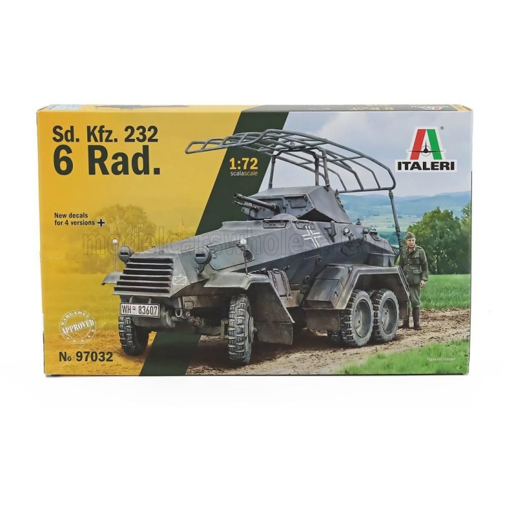 ITALERI TANK 6 RAD. TRUCK MILITARY SD. KFZ. 232 1942 1/72