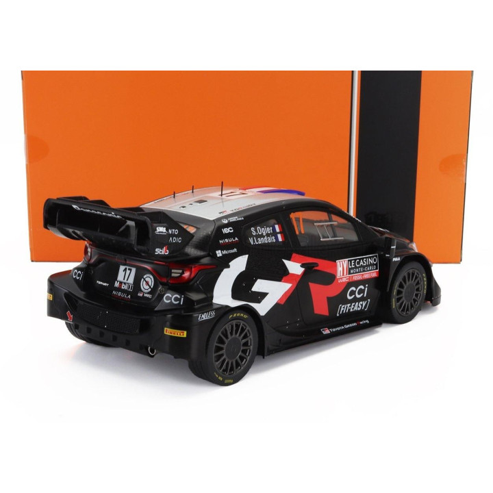 IXO MODELS TOYOTA YARIS GR RALLY1 HYBRID TEAM TOYOTA GAZOO RACING WRT N 17 2nd RALLY MONTECARLO 2024 SEBASTIEN OGIER - VINCENT L
