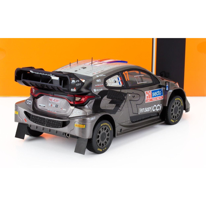 IXO MODELS TOYOTA YARIS GR RALLY1 TEAM TOYOTA GAZOO RACING WRT N 17 WINNER RALLY FINLAND 2024 SEBASTIEN OGIER - VINCENT LANDAIS 
