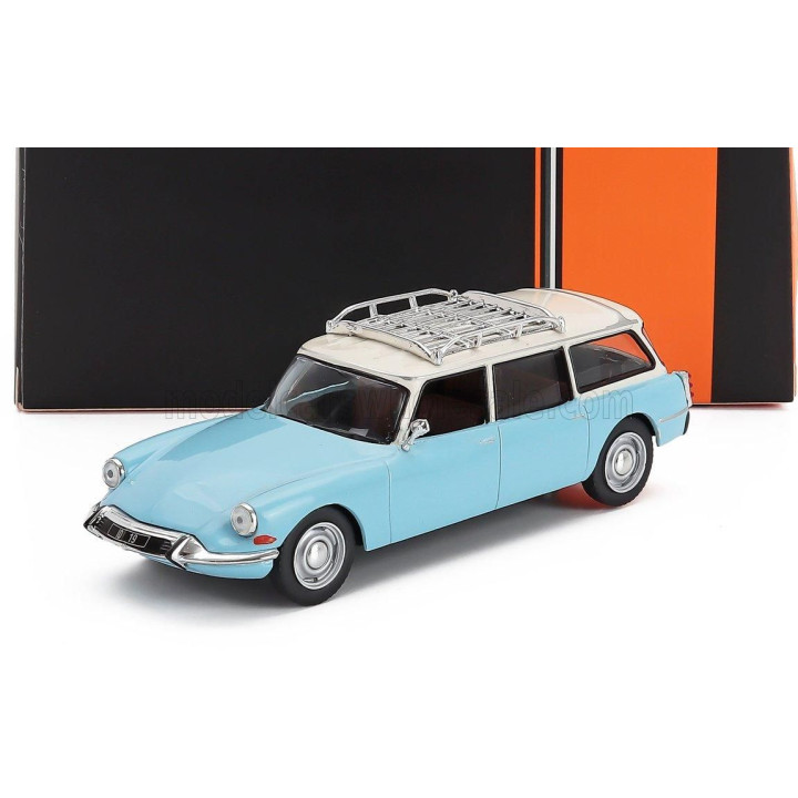 IXO MODELS CITROEN ID19 BREAK SW STATION WAGON 1960 - LIGHT BLUE WHITE 1/43