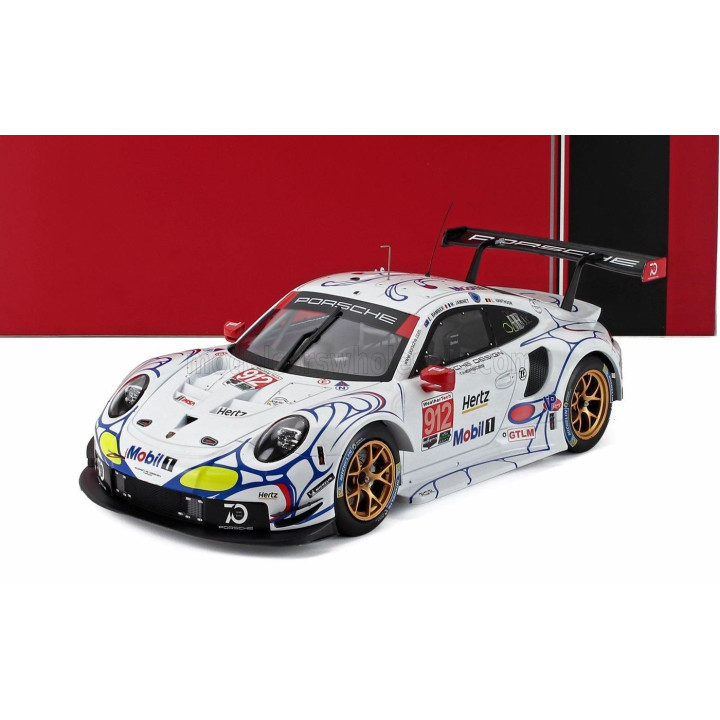 IXO MODELS PORSCHE 911 991 RSR PORSCHE GT TEAM N 912 2nd GTLM-CLASS PETIT LE MANS 2018 EARL BAMBER - LAURENS VANTHOOR - MATHIEU 