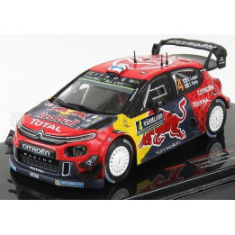 IXO MODELS CITROEN C3 WRC TEAM RED BULL N 4 RALLY SWEDEN 2019 E.LAPPI - J.FERM - RED YELLOW GREY 1/43