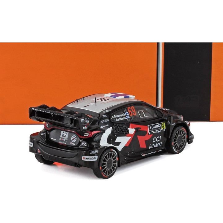 IXO MODELS TOYOTA YARIS GR HYBRID RALLY1 TEAM TOYOTA GAZOO RACING WRT N 69 4th RALLY MONTECARLO 2025 KALLE ROVANPERA - JONNE HAL