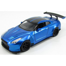 JADA NISSAN BRIAN'S GT-R R35 2009 BEN SOPRA - FAST & FURIOUS VII (2015) - MATT BLUE BLACK 1/24