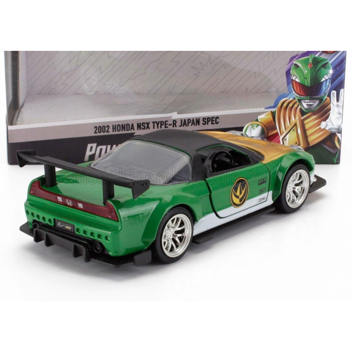 JADA HONDA NSX TYPE-R JAPAN SPEC COUPE POWER RANGERS 2002 - GREEN GOLD 1/32