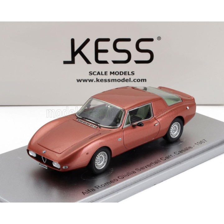 KESS MODEL ALFA ROMEO GIULIA SEVERTAIL CARROZZERIA CASALE 1967 - COPPER MET 1/43