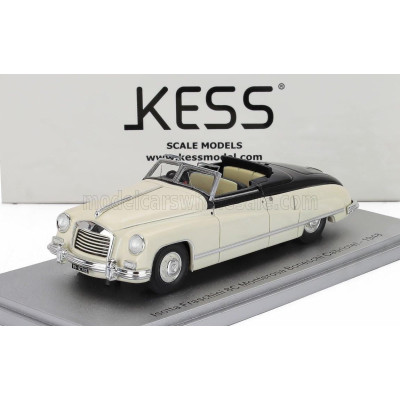KESS MODEL ISOTTA FRASCHINI 8C MONTEROSA BONESCHI CABRIOLET OPEN 1948 - IVORY BLUE 1/43