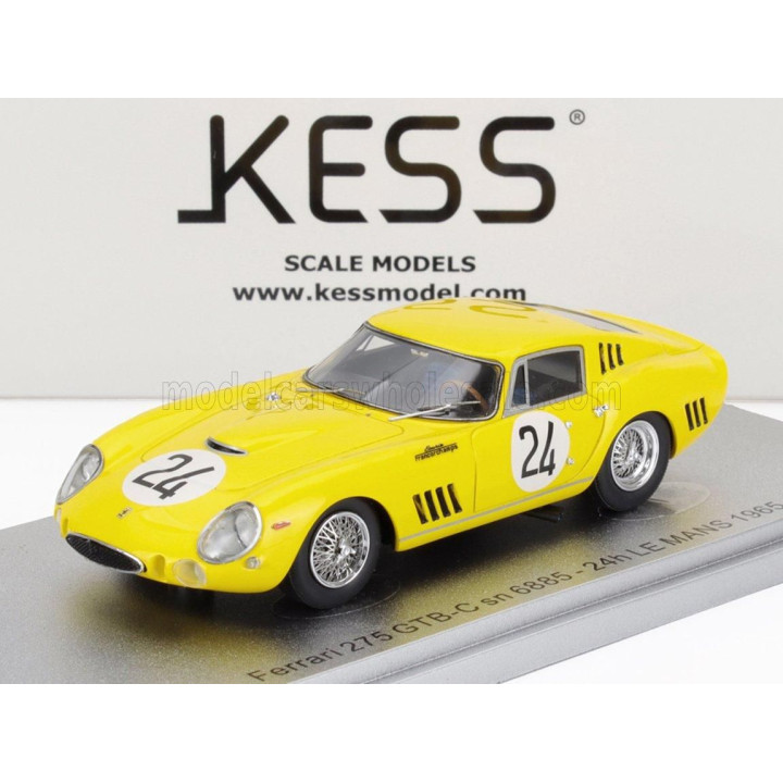 KESS MODEL FERRARI 275 GTB/C sn.6885 TEAM ECURIE FRANCORCHAMPS N 24 3rd 24h LE MANS 1965 WILLY MAIRESSE - JEAN BLATON (BEURLYS) 
