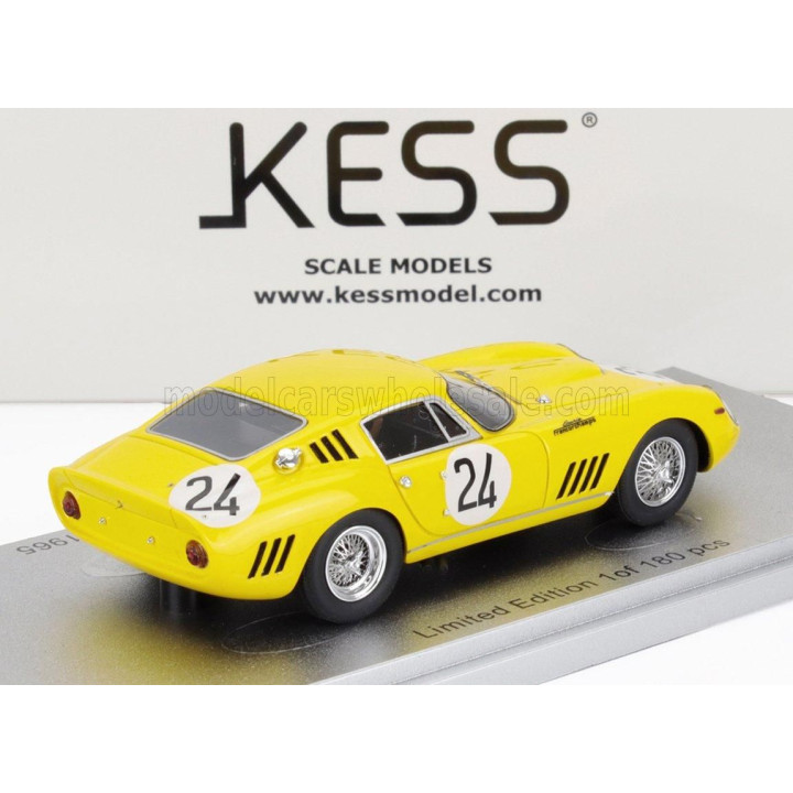 KESS MODEL FERRARI 275 GTB/C sn.6885 TEAM ECURIE FRANCORCHAMPS N 24 3rd 24h LE MANS 1965 WILLY MAIRESSE - JEAN BLATON (BEURLYS) 