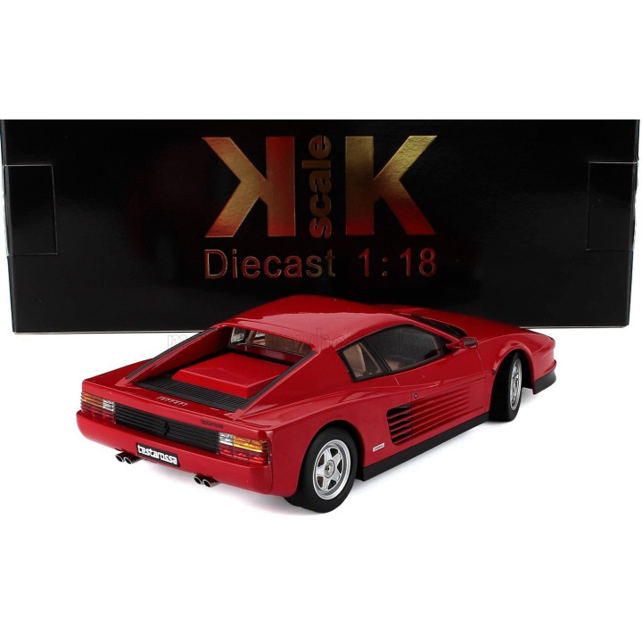 KK SCALE FERRARI TESTAROSSA 1986 - BEIGE INTERIOR - RED 1/18
