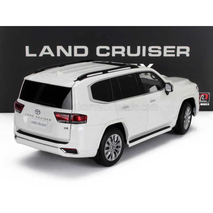 LCD MODEL TOYOTA LAND CRUISER 300-ZX 2024 - WHITE 1/18
