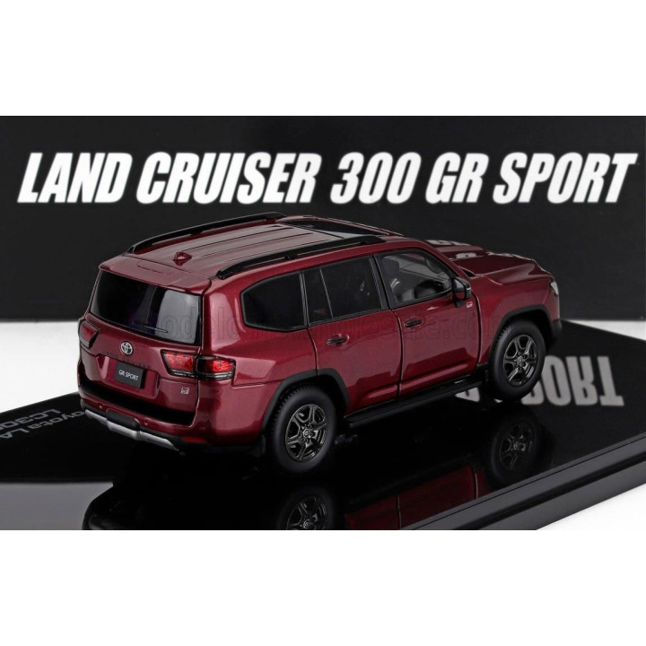 LCD MODEL TOYOTA LAND CRUISER LC300-GR SPORT 2022 - RED 1/43
