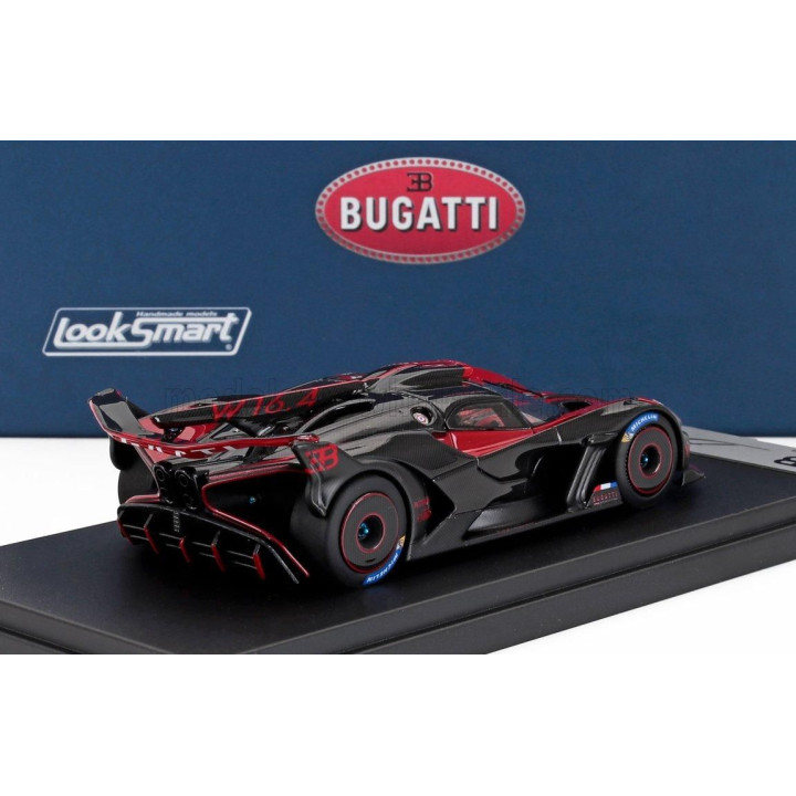 LOOKSMART BUGATTI BOLIDE W16.4 8.0 FOUR-TURBO 1850hp 500km/h 2024 - ITALIAN RED 1/43