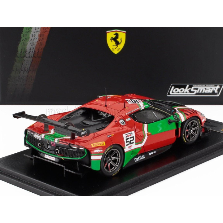 LOOKSMART FERRARI 296 GT3 3.0L TWIN TURBO V6 TEAM AF CORSE N 52 24h SPA 2024 ANDREA BERTOLINI - JEF MACHIELS - LOUIS MACHIELS - 