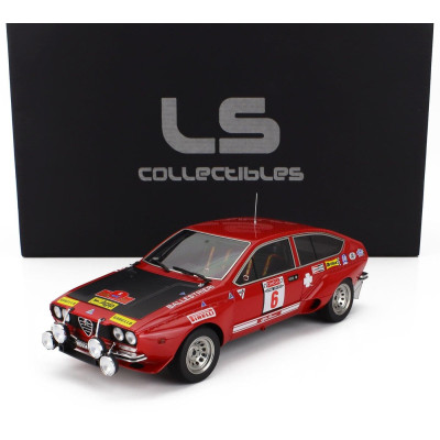 LS COLLECTIBLES ALFA ROMEO ALFETTA GT GR.2 (night version) N 6 WINNER RALLY ISOLA D'ELBA 1975 AMILCARE BALLESTRIERI - ENRICO GIG