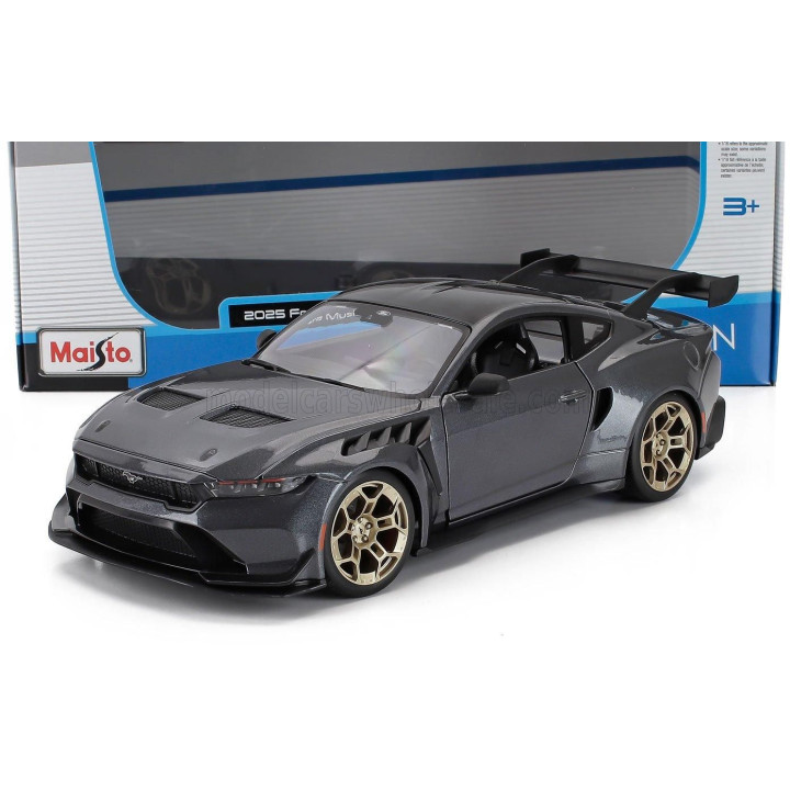 MAISTO FORD USA MUSTANG GTD 5.2L V8 COUPE 2025 - GREY 1/18