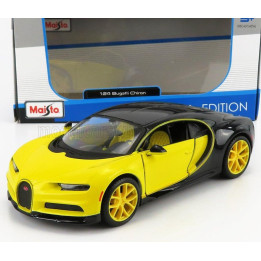 MAISTO BUGATTI CHIRON LE PATRON 2016 - YELLOW - NOCTURNE BLACK 1/24