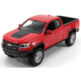 MAISTO CHEVROLET COLORADO ZR2 PICK-UP 2017 - RED BLACK 1/27