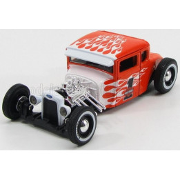 MAISTO FORD USA MODEL A CUSTOM HARLEY-DAVIDSON N 1 1929 - ORANGE WHITE 1/24