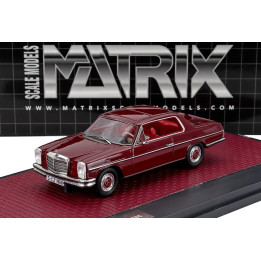 MATRIX SCALE MODELS MERCEDES BENZ S-CLASS 280C COUPE (W111) 1968 - RED 1/43