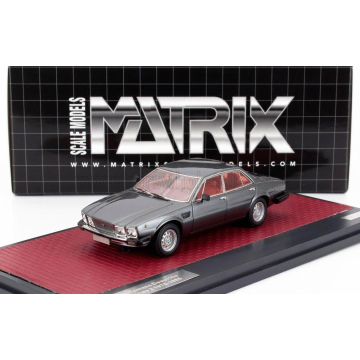 MATRIX SCALE MODELS DE TOMASO DEAUVILLE 2-SERIES 1983 - GREY MET 1/43