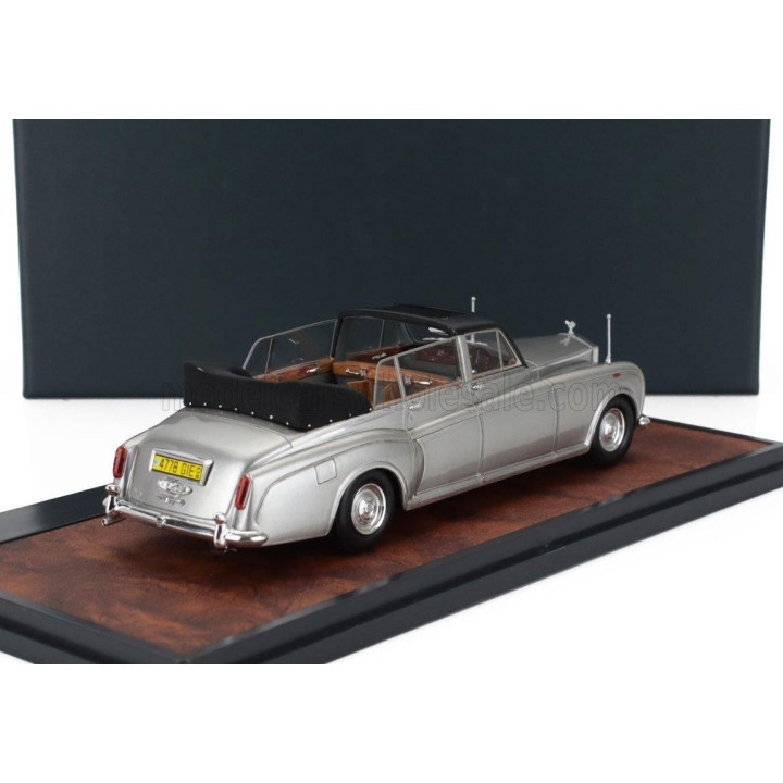 MATRIX SCALE MODELS ROLLS ROYCE PHANTOM VI LANDAULETTE SEMICONVERTIBLE OPEN 1973 - SILVER BLACK 1/43