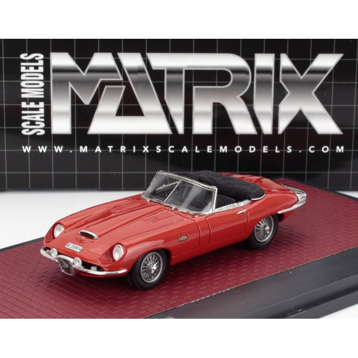 MATRIX SCALE MODELS JAGUAR E-TYPE FRUA ROADSTER OPEN 1964 - RED 1/43